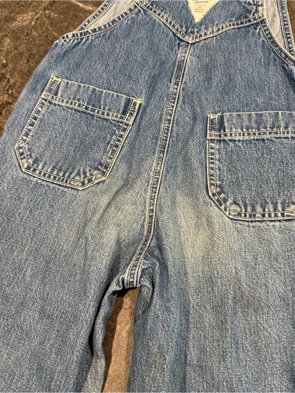 Vintage Oshkosh B’Gosh overalls girls size 6 kids blue denim